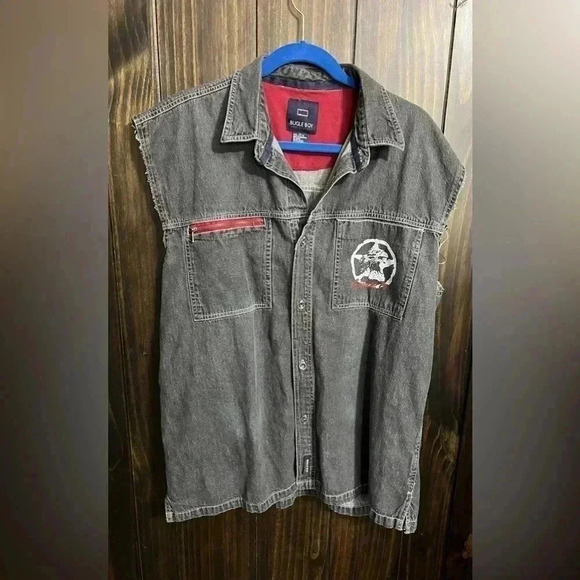 Vintage Bugle Boy Grunge 90’s Cut-Off Sleeveless. Size: Large - Picture 2 of 10